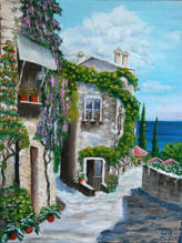 Villaggio marinaro - Olio su tela - 30x40 - 2013