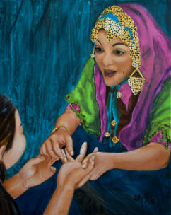 Zingara - olio su tela - 40x50