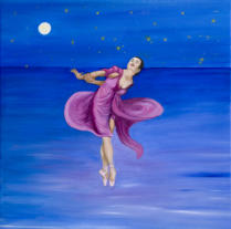 Danza sul mare - 2010 - 50x50 - Olio su tela
