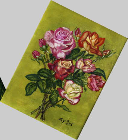Le rose di Oly - 30x40 - olio su tela - 2008