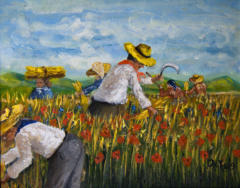 Mietitori - 30x40 - olio su tela - 2009
